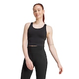 adidas Women's Training All Me Medium Support Long Sports Bra Front_Flat