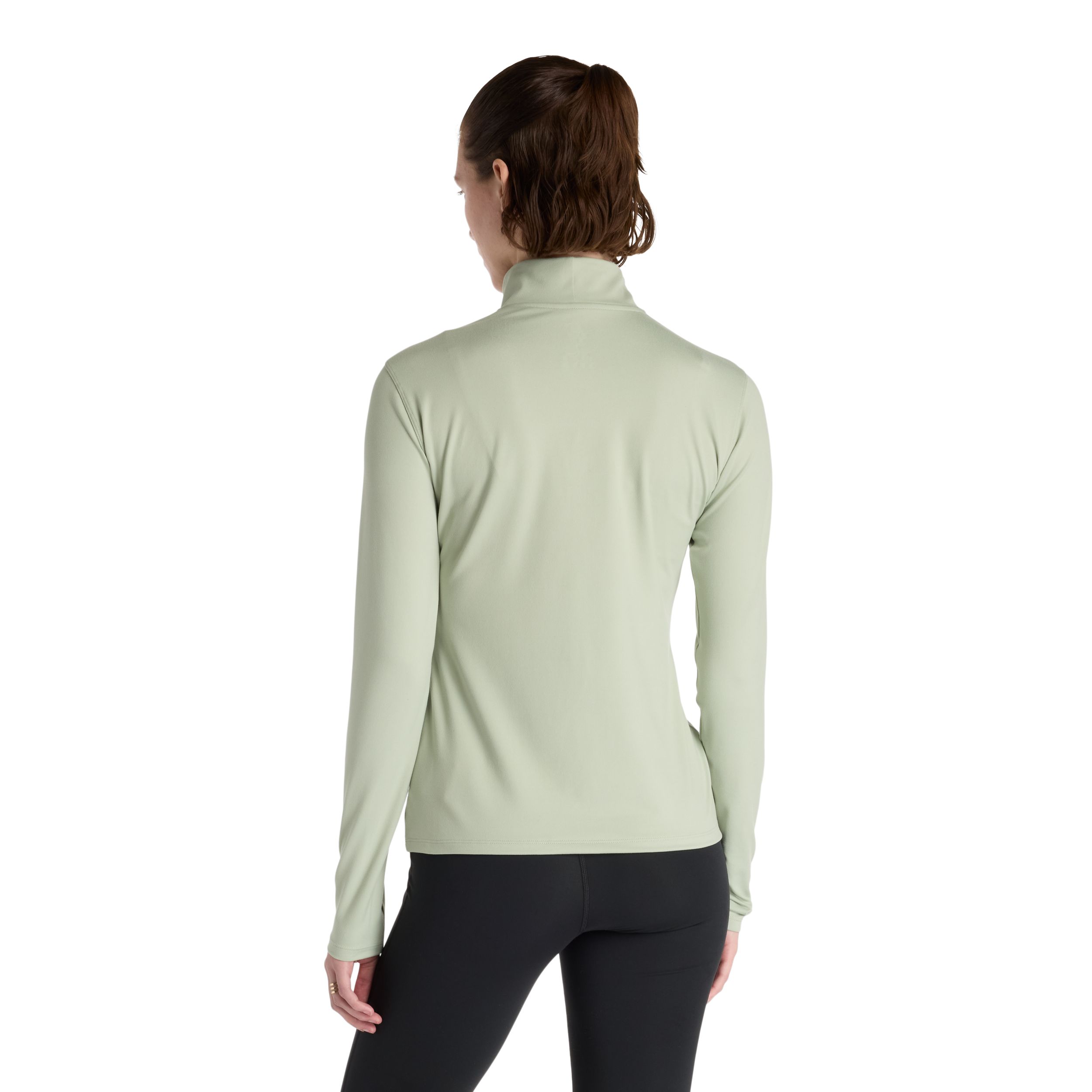 New Balance Women's Sport Essentials Space Dye 1/4 Zip Long Sleeve Top