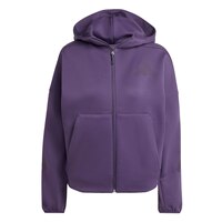 adidas Women's Sportswear Z.N.E. Full Zip Hoodie Front_Flat