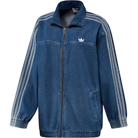adidas Originals Women's Denim Oversized Jacket Front_Angled_Left