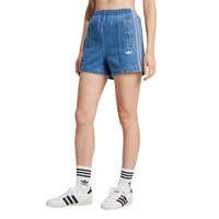 adidas Originals Women's Firebird Denim Shorts Front_Angled_Left