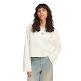 adidas Originals Women's Essentials Ribbed Long Sleeve Shirt Front_Flat