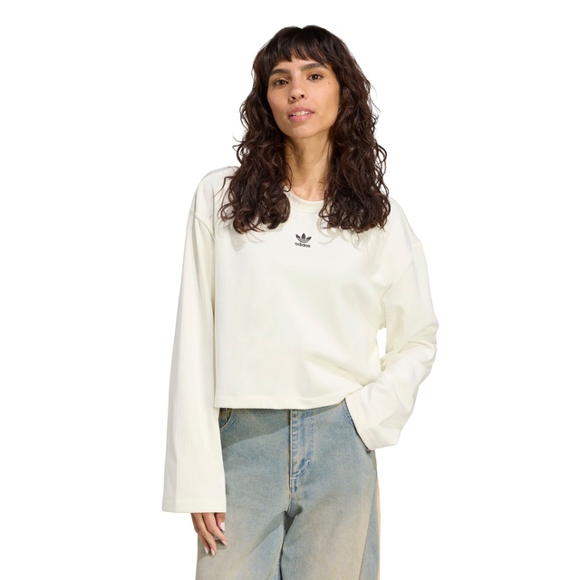 adidas Originals Women's Essentials Ribbed Long Sleeve Shirt