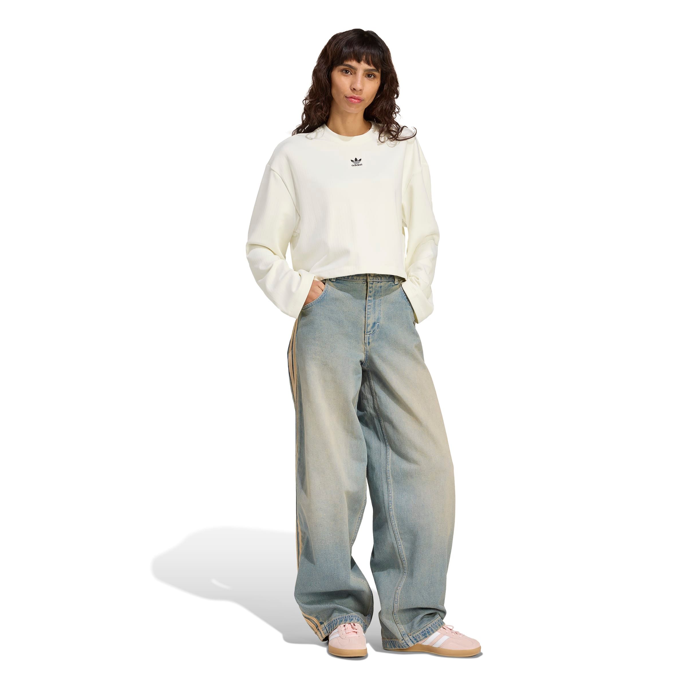 adidas Originals Women's Essentials Ribbed Long Sleeve Shirt