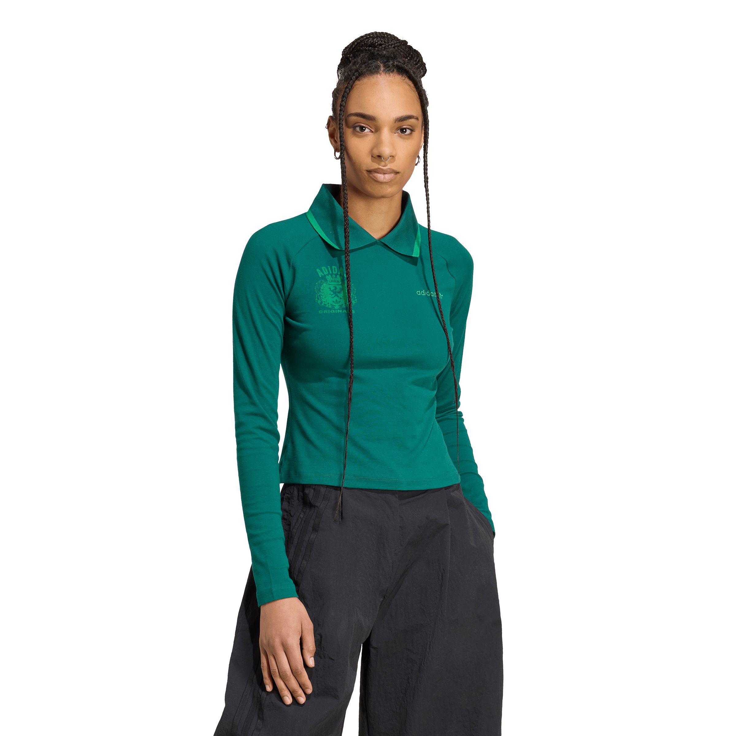 adidas Originals Women's Crest Long Sleeve Shirt