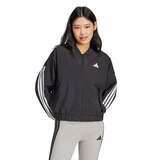 adidas Women's Sportswear 3-Stripe Woven Bomber Jacket Front_Flat