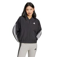 adidas Women's Sportswear 3-Stripe Woven Bomber Jacket Front_Flat
