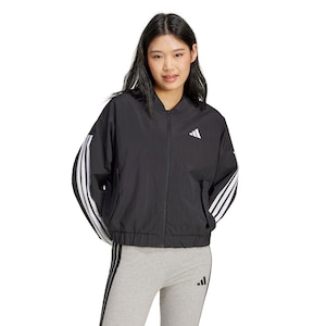 adidas Women's Sportswear 3-Stripe Woven Bomber Jacket