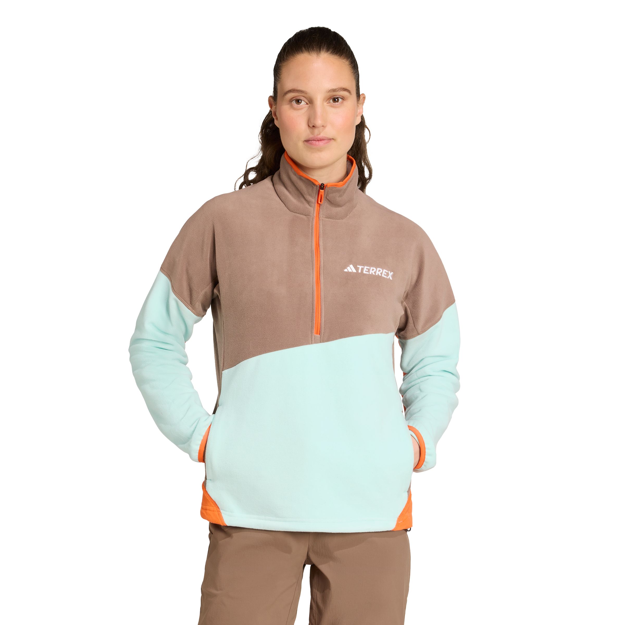 adidas Women's Terrex Multi Climawarm Fleece Anorak Jacket