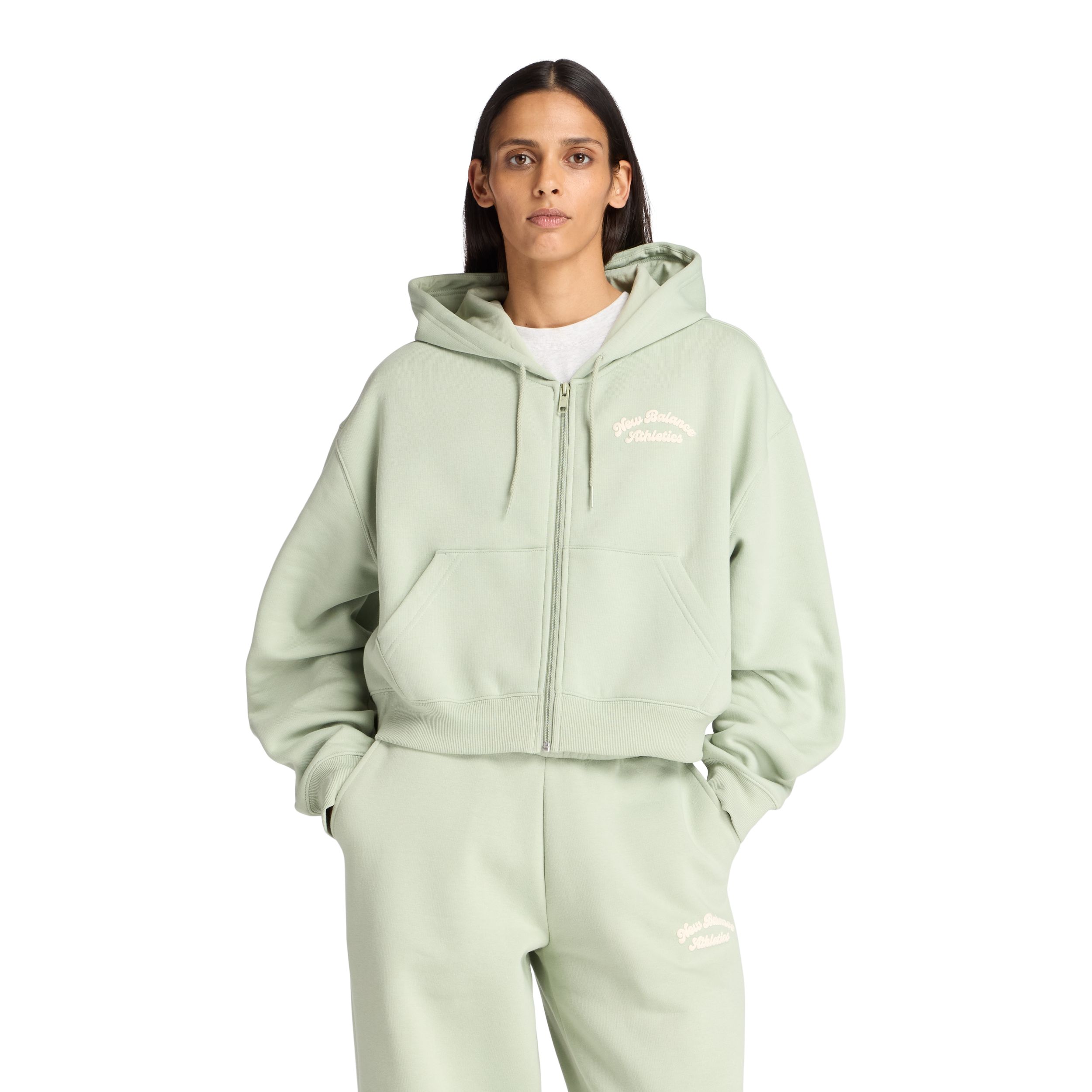 New Balance Women's Linear Heritage Fleece Hoodie