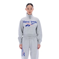 Reebok Women's Jazz Boucle Long Sleeve Top Front_Flat