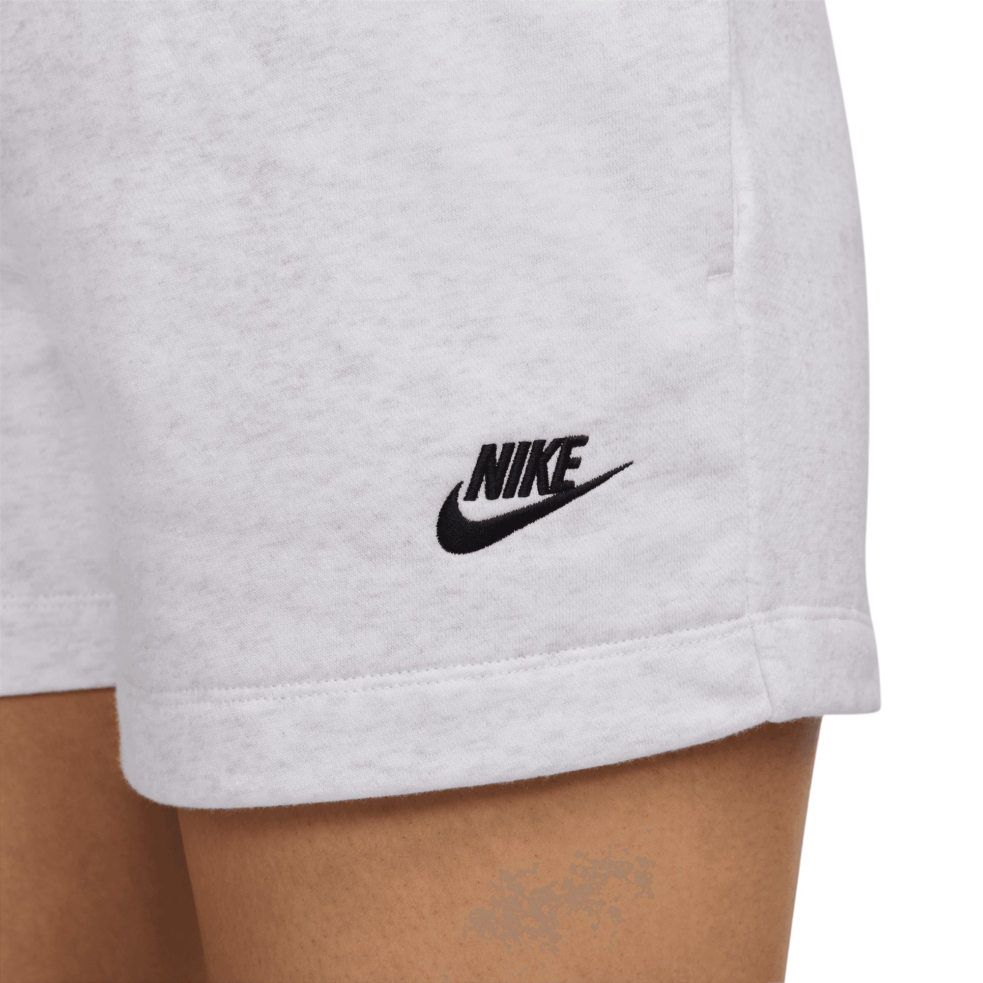 white nike shorts fleece