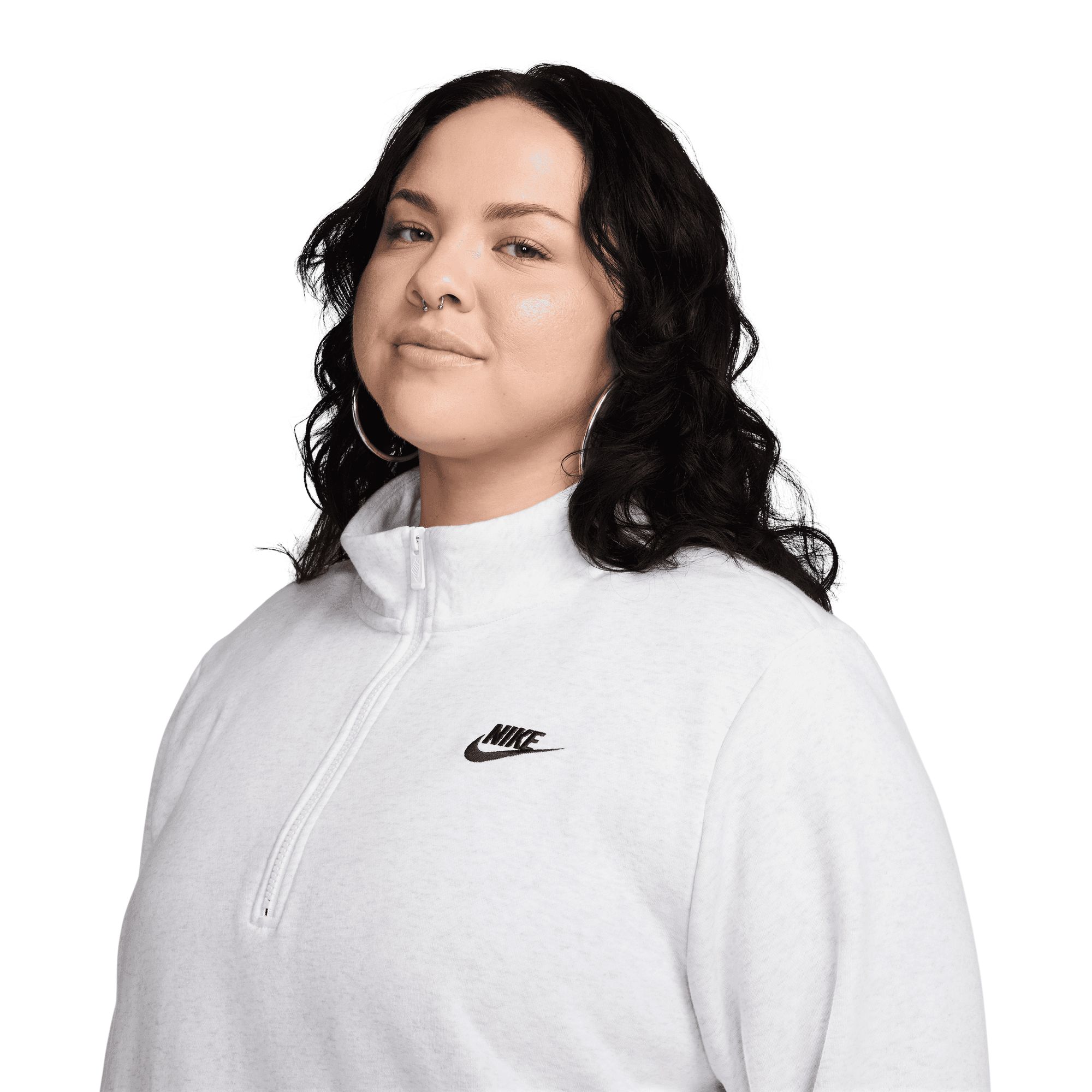 nike women's white sweatshirt