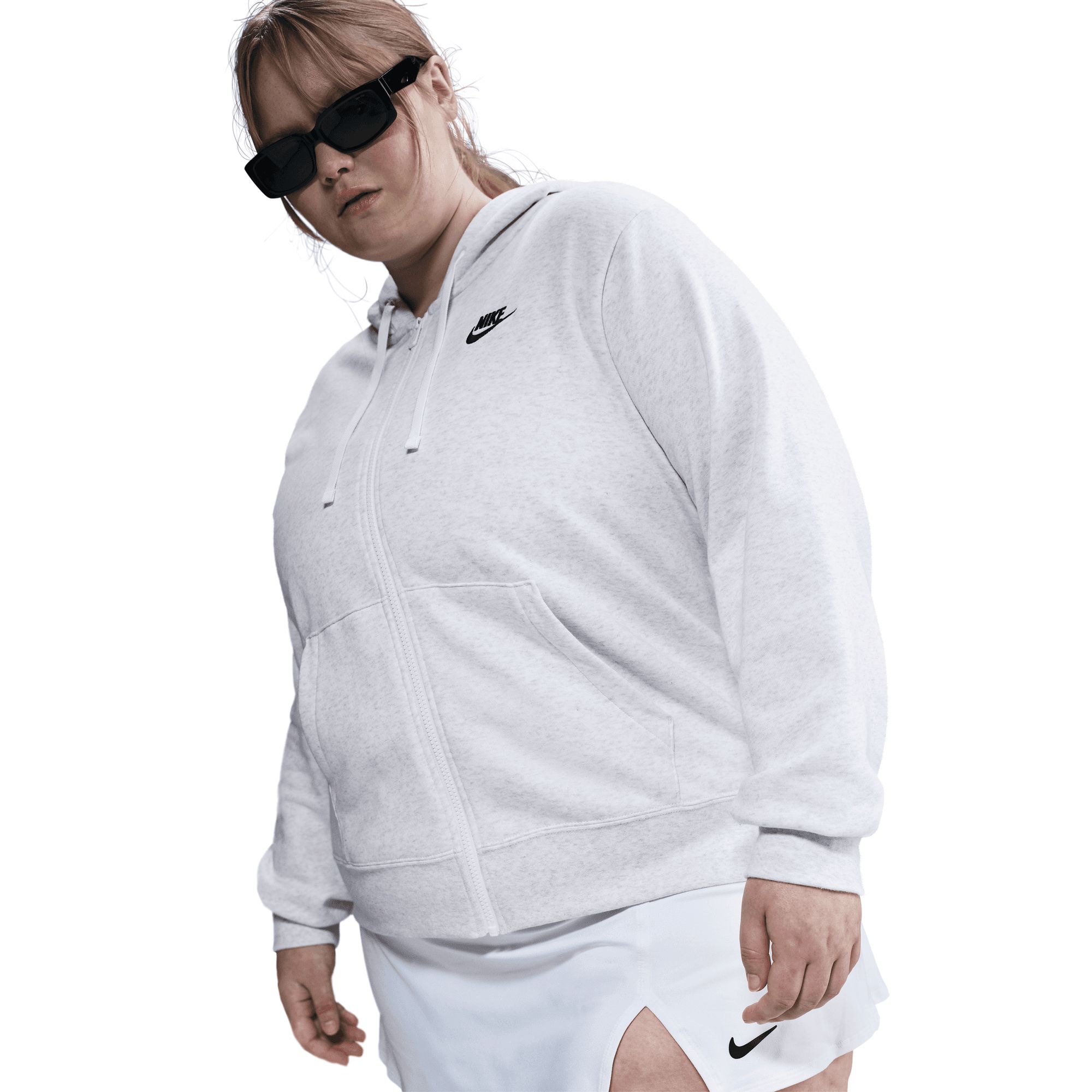 nike plus size zip up hoodie