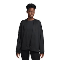 Nike Women's Zenvy Dri-FIT Long Sleeve Shirt Front_Flat