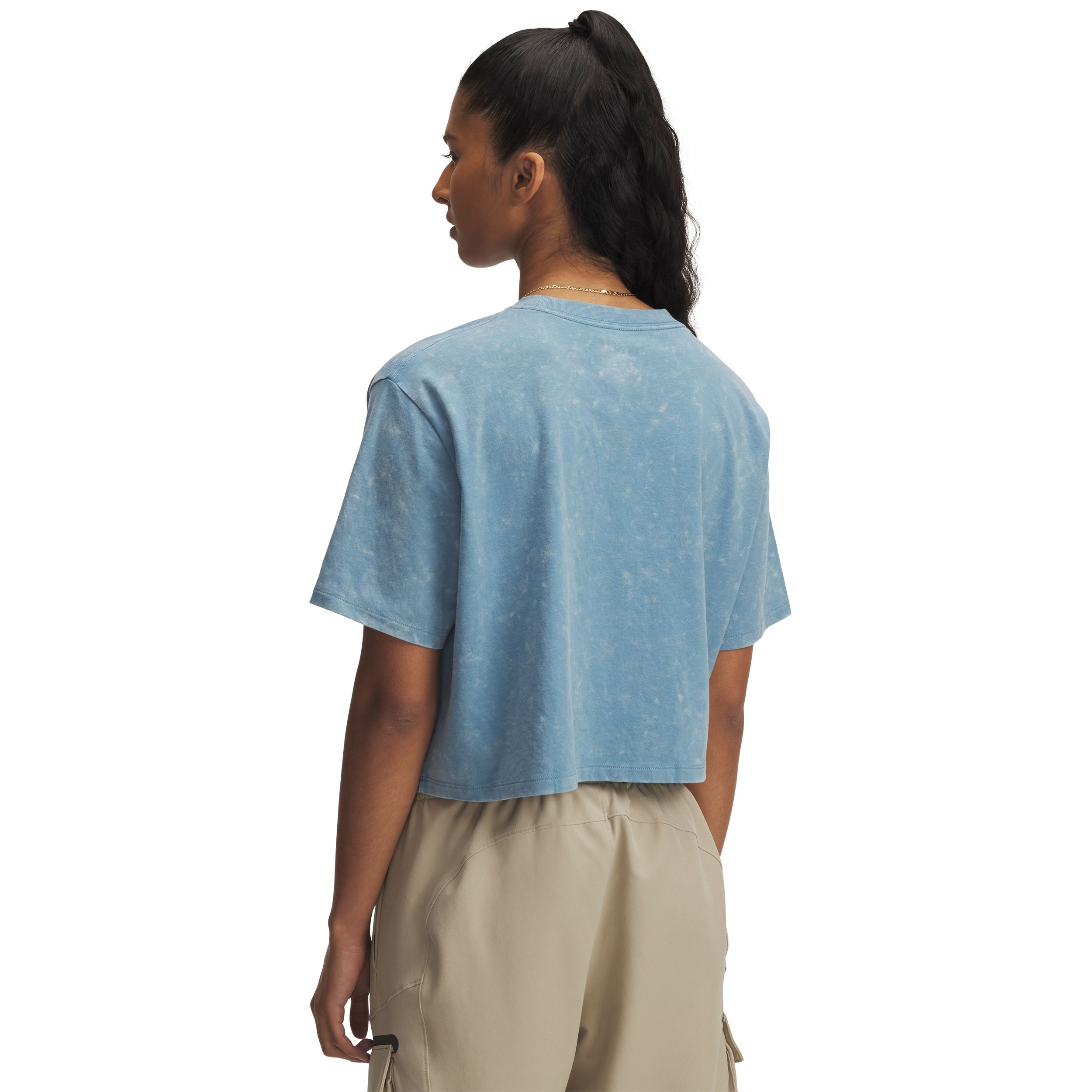 Under Armour Women's Wash Logo Boxy Crop T-Shirt