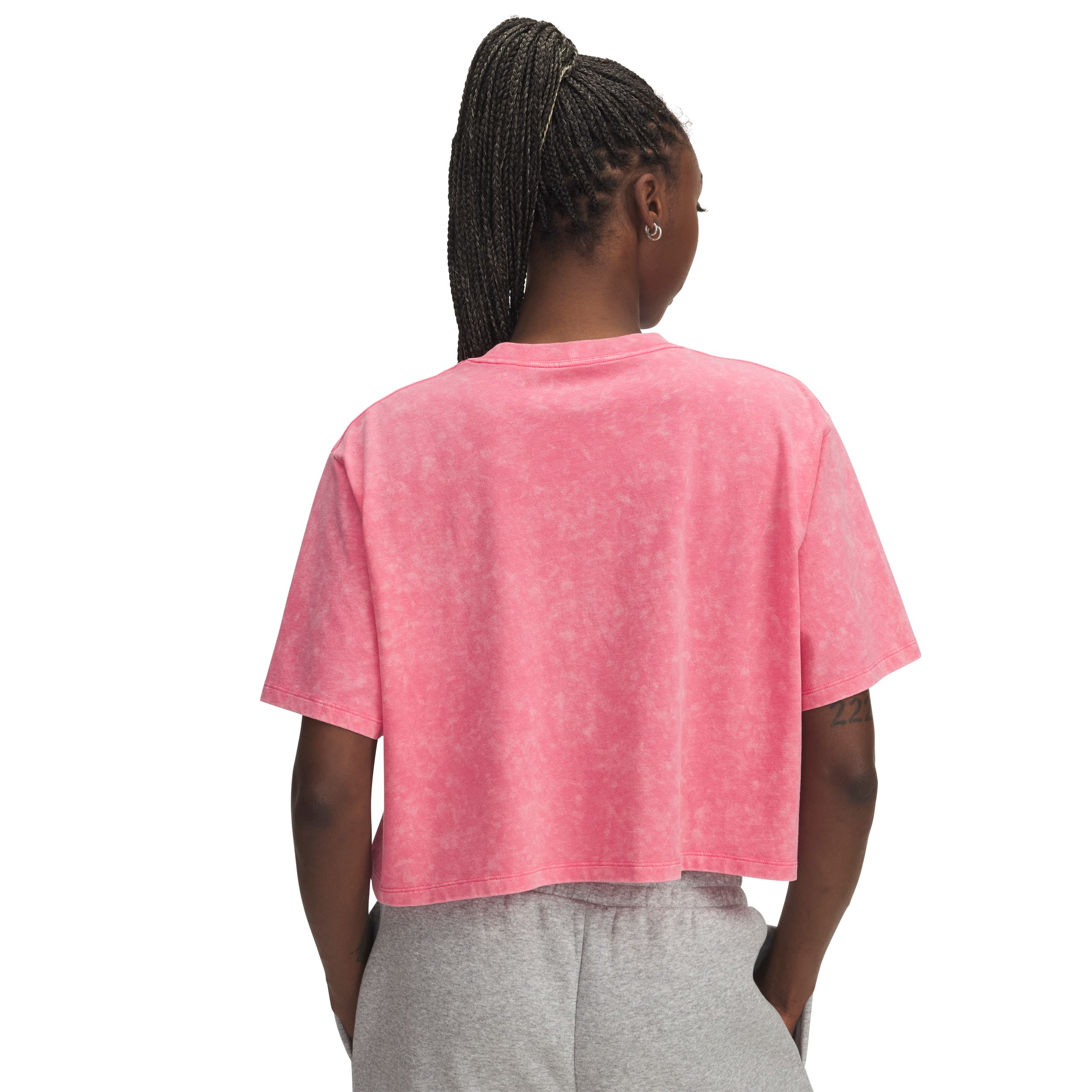 Under Armour Women's Wash Logo Boxy Crop T-Shirt