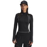 Under Armour Women's Coldgear© Texture 1/2 Zip Baselayer Top Front_Flat