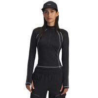 Under Armour Women's Coldgear© Texture 1/2 Zip Baselayer Top Front_Flat