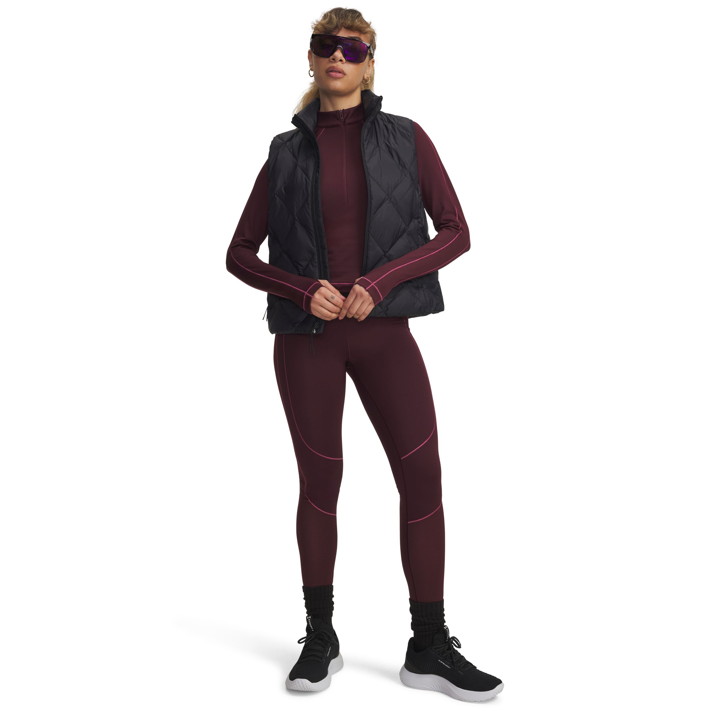 Under Armour Women's Coldgear© Texture 1/2 Zip Baselayer Top