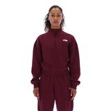 Reebok Women's AE BR Quarter Zip Fleece Long Sleeve Front_Flat