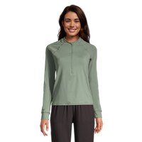 Ripzone Women's 1/2 Zip Long Sleeve Rashguard UPF 50 Front_Flat