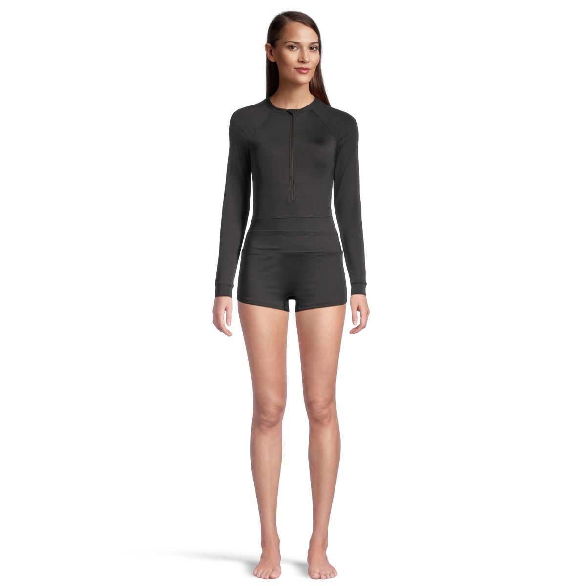 Ripzone Women's One Piece Long Sleeve Rashguard Swimwear