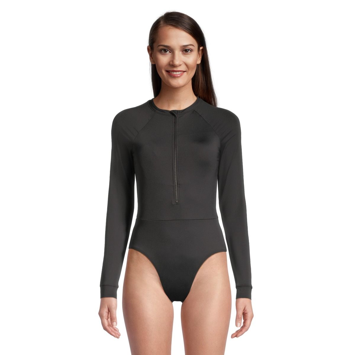 Ripzone Women's One Piece Long Sleeve Rashguard Swimwear