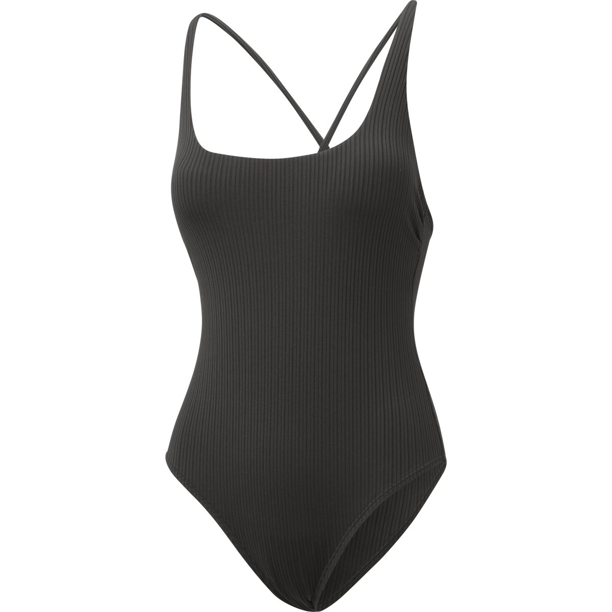 Ripzone Women's Strappy Ribbed Knit One Piece Swimsuit