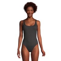 Ripzone Women's Strappy Ribbed Knit One Piece Swimsuit Front_Flat