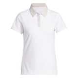adidas Golf Women's Grid Collar Polo T-Shirt Front_Flat