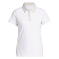 adidas Golf Women's Grid Collar Polo T-Shirt Front_Flat