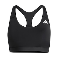 adidas Women's Optime Essentials Medium Sports Bra Front_Flat