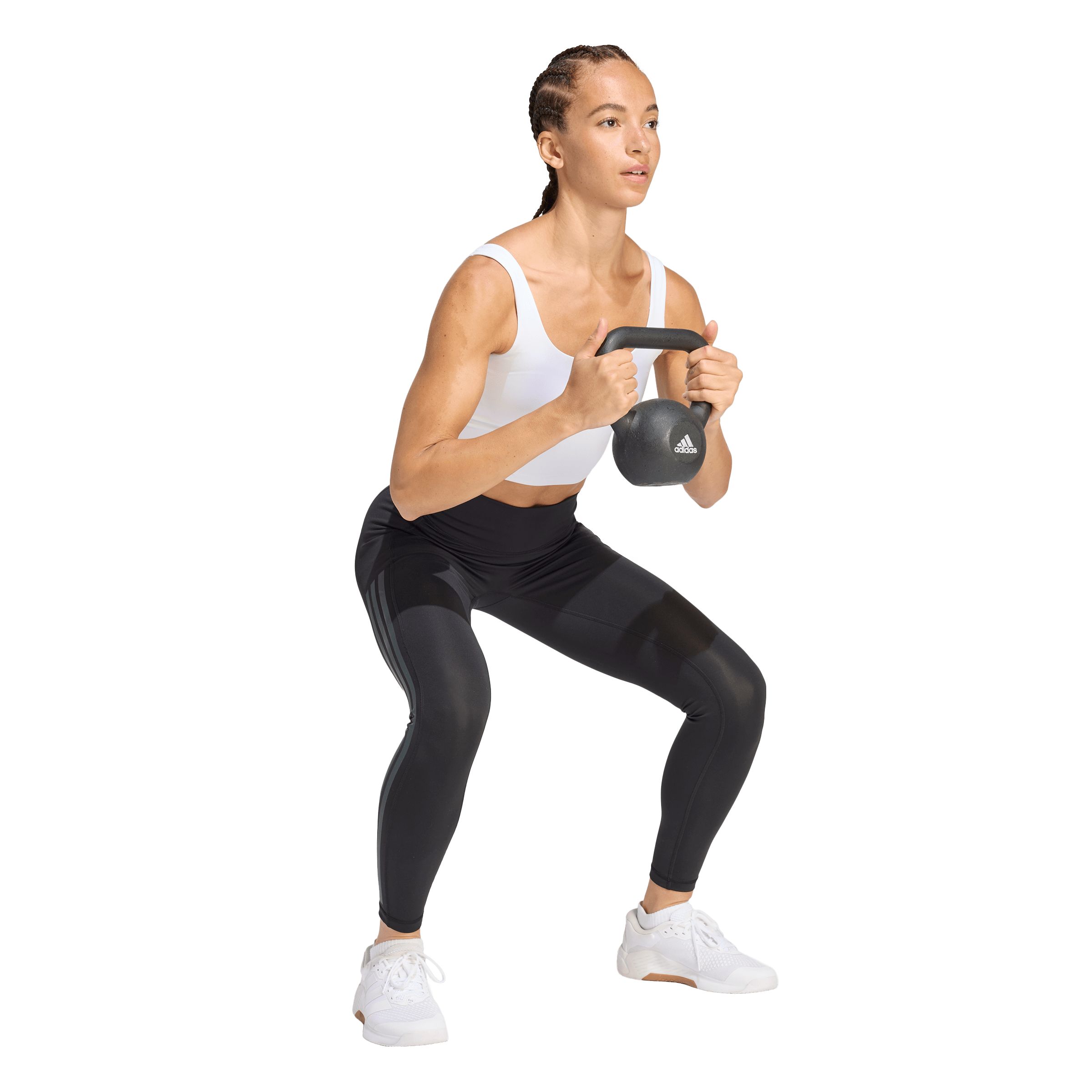 adidas Women's Optime 3-Stripes 7/8 Tights