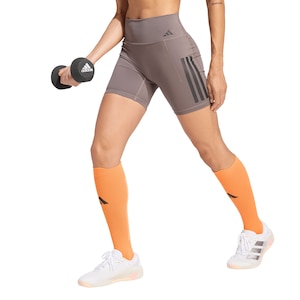 adidas Women's Optime 3-stripes High-Rise Workout Shorts
