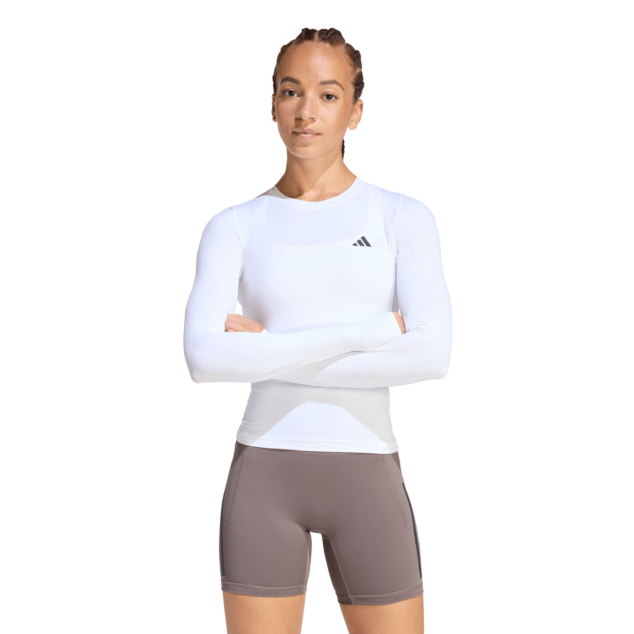 adidas Women's Power Essentials Compression Long Sleeve Shirt