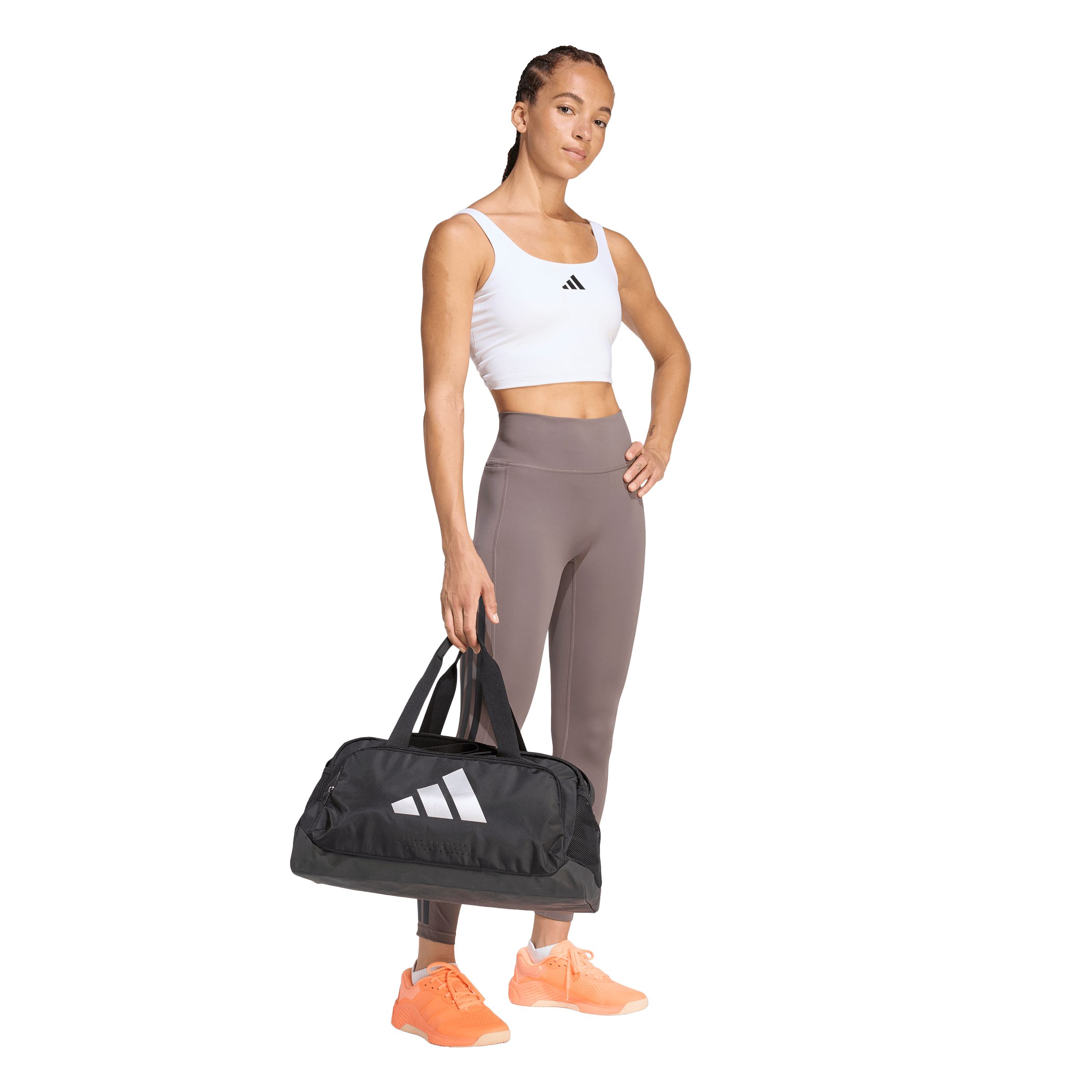 adidas Women's Optime 3-stripes Moisture-Wicking 7/8 Tights