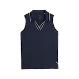PUMA Women's CLOUDSPUN Essential Core Polo Tank Front_Flat