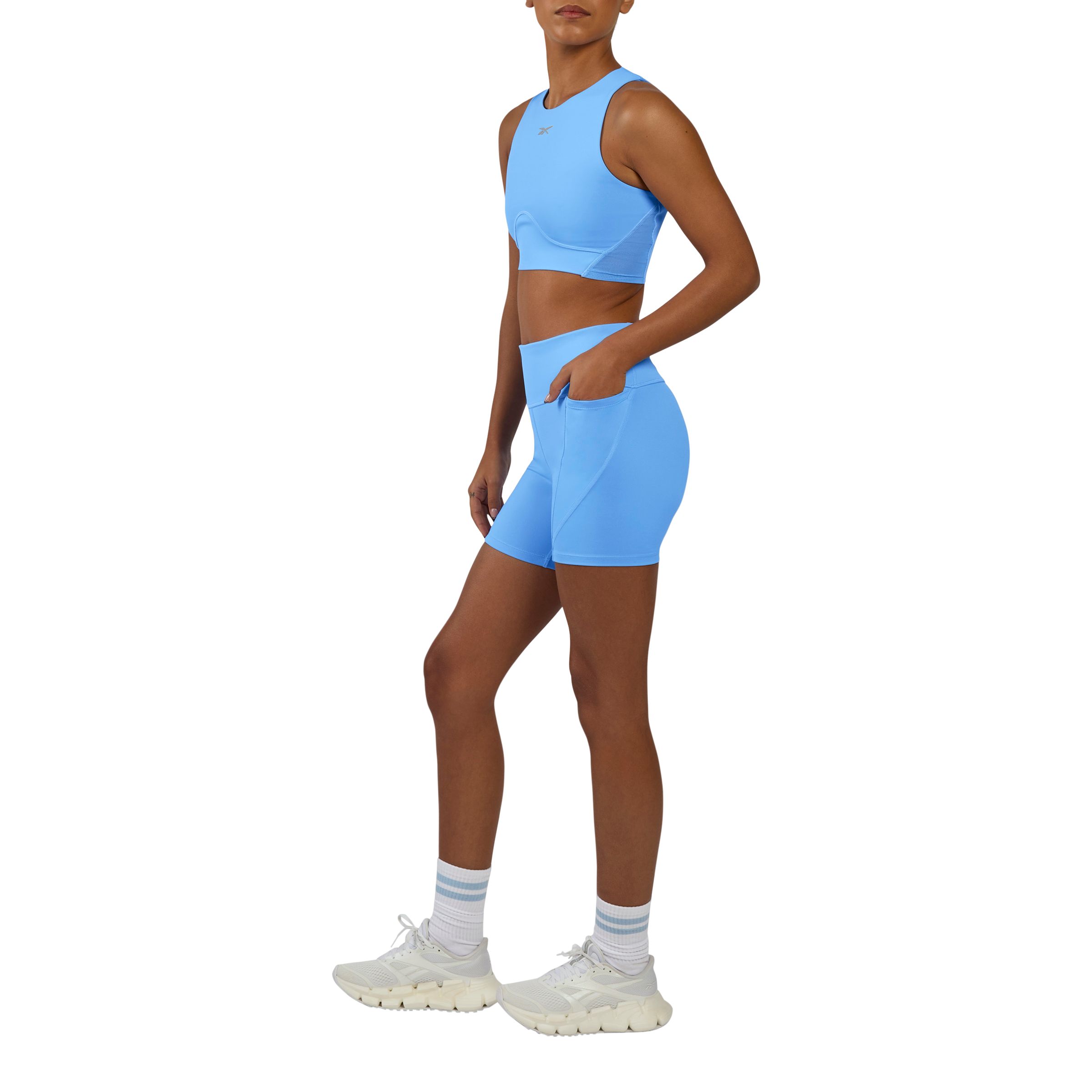 Reebok Women's Lux High-rise Bike Shorts with Sweat-wicking Fabric