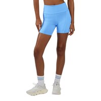 Reebok Women's Lux High-rise Bike Shorts with Sweat-wicking Fabric Front_Flat