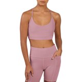 Reebok Women's Lux Strappy Sports Medium Sports Bra Front_Flat