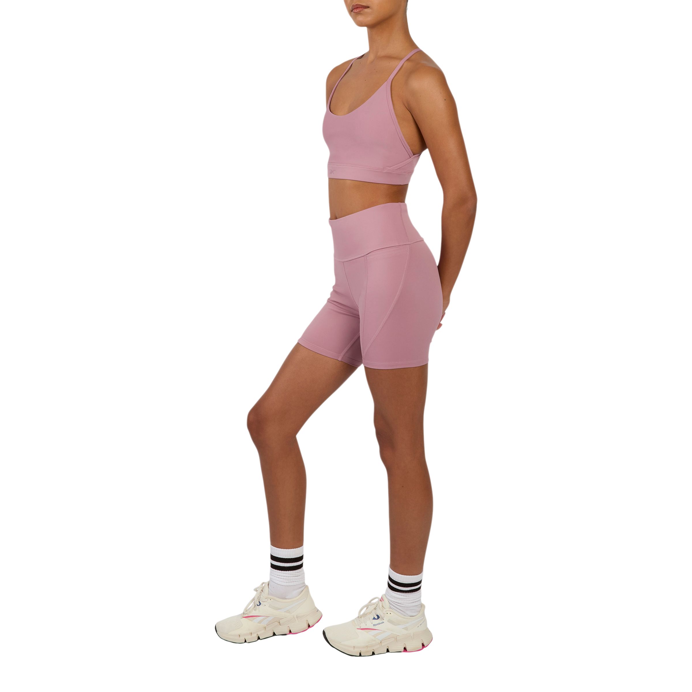 Reebok Women's Lux High-rise Bike Shorts with Sweat-wicking Fabric