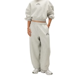 New Balance Women's Linear Heritage Fleece Barrel Pants Front_Flat
