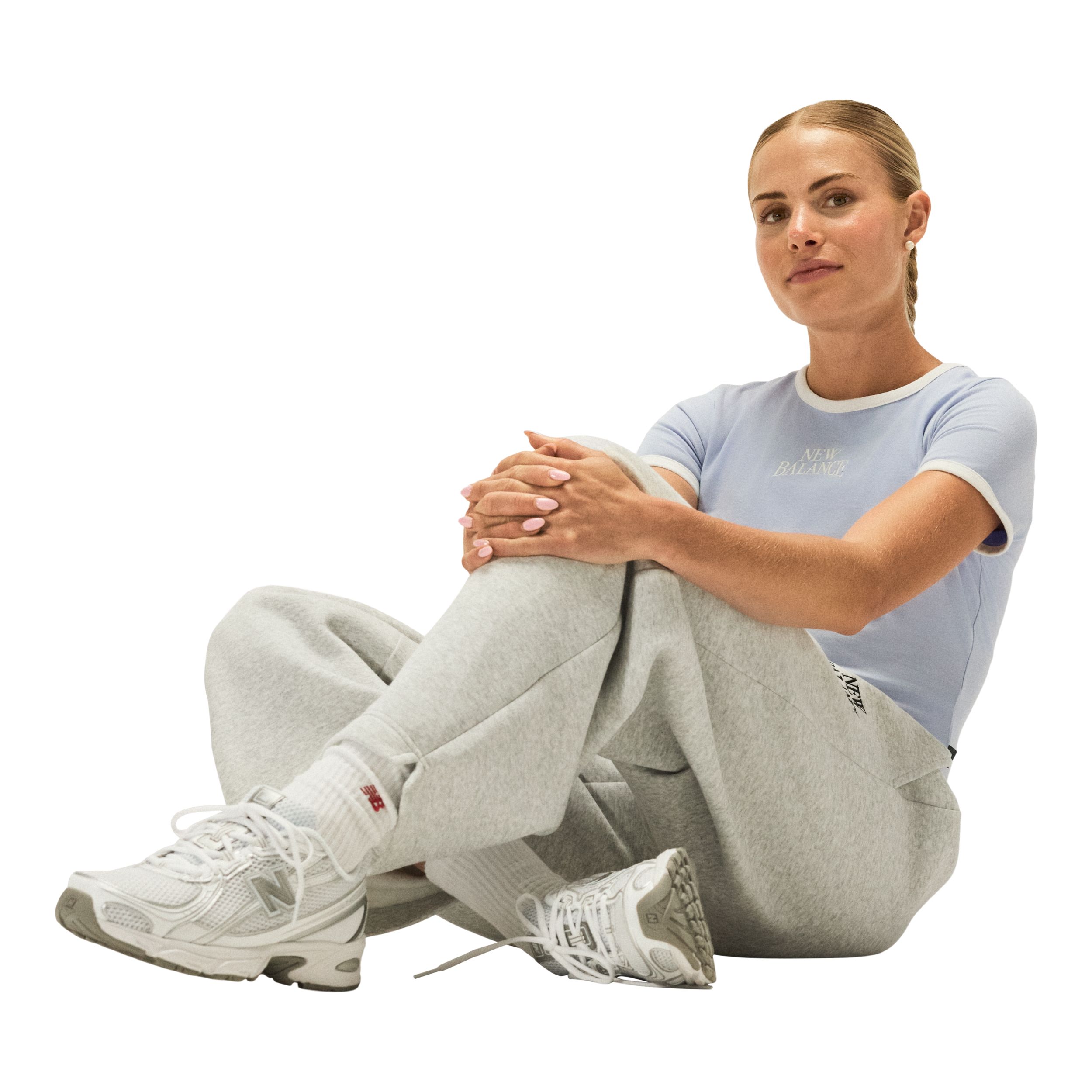 New Balance Women's Linear Heritage Fleece Barrel Pants