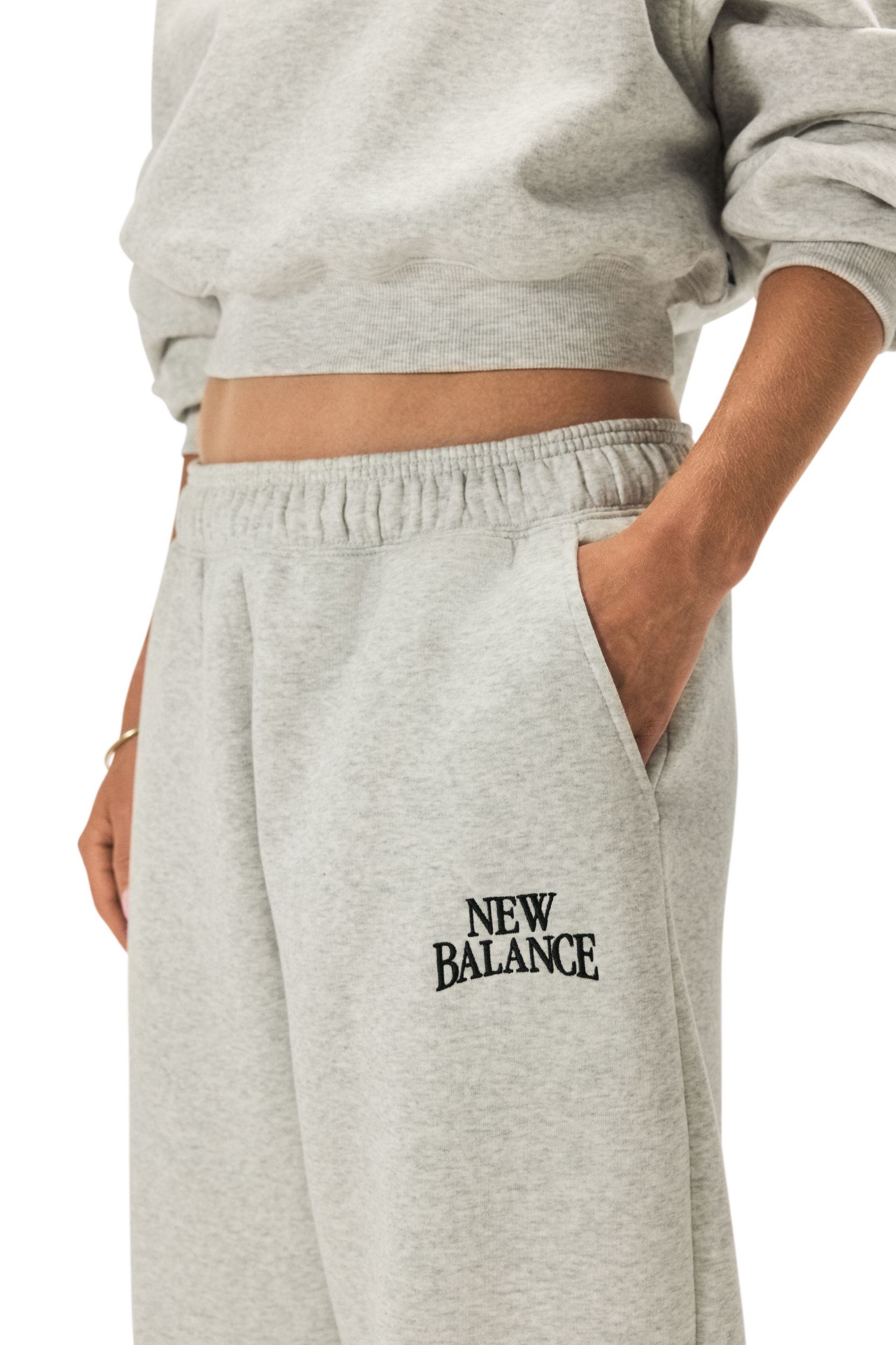 New Balance Women's Linear Heritage Fleece Sweatshirt