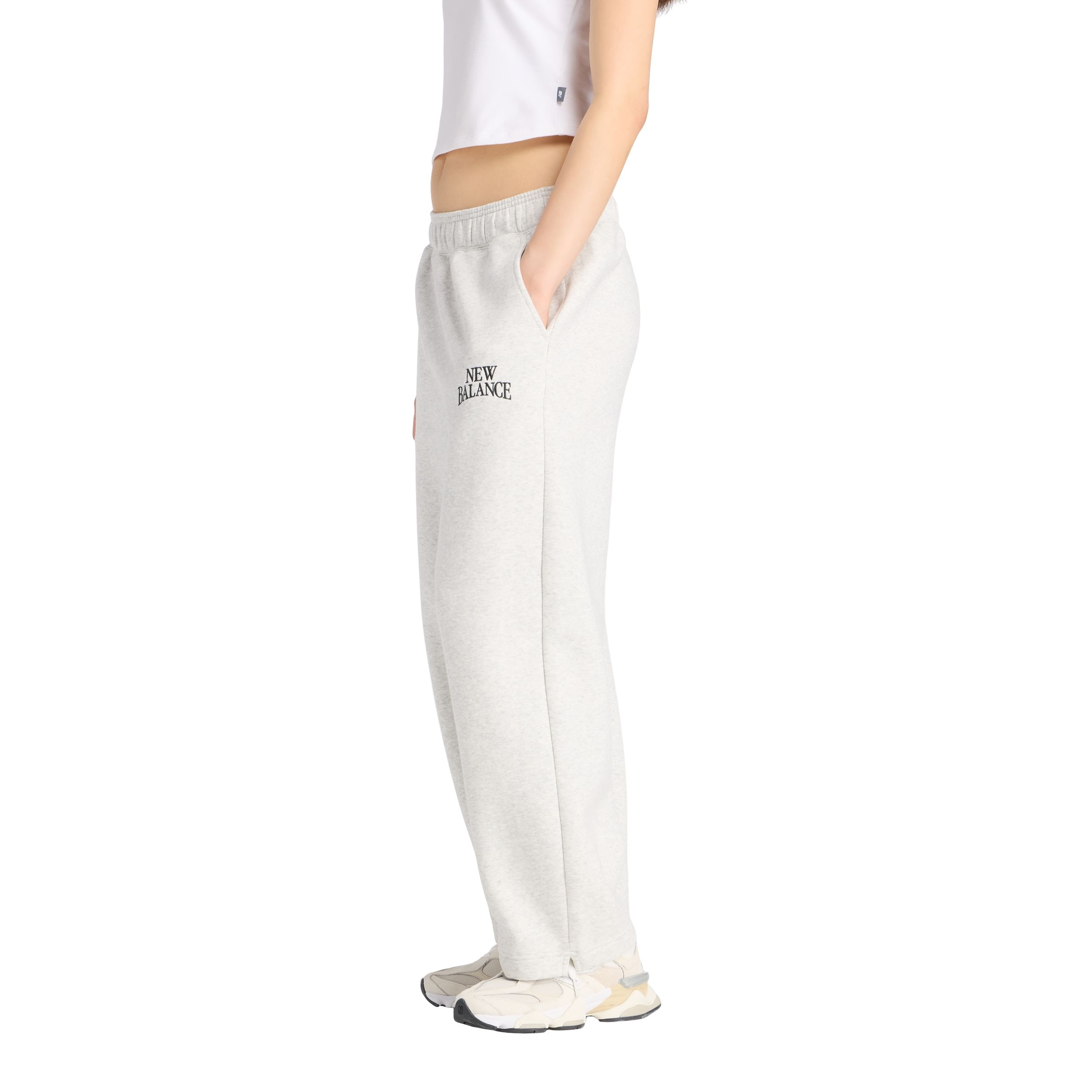 New Balance Women's Linear Heritage Fleece Barrel Pants