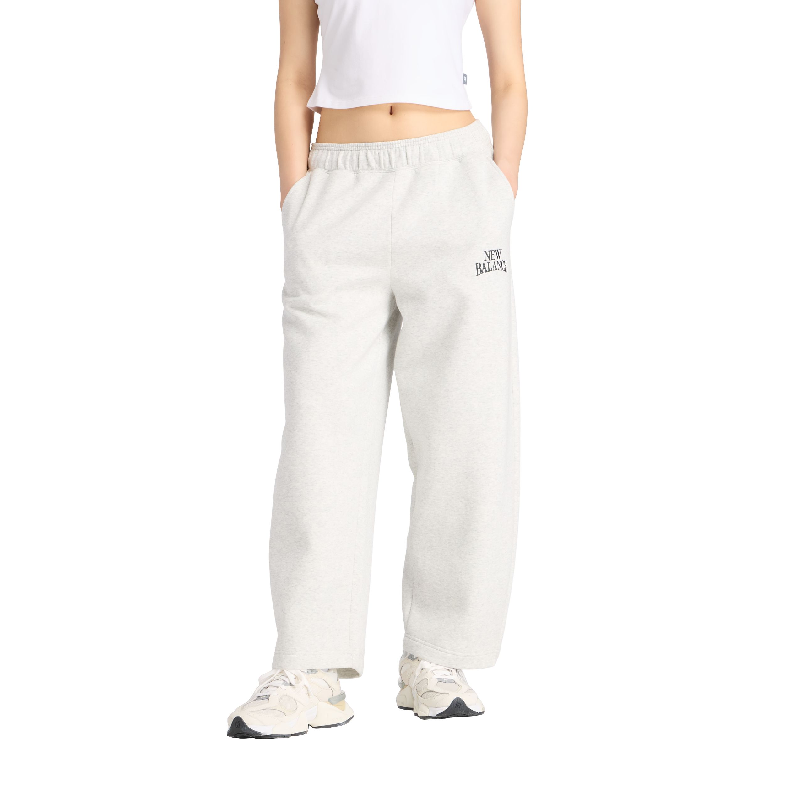 New Balance Women's Linear Heritage Fleece Barrel Pants