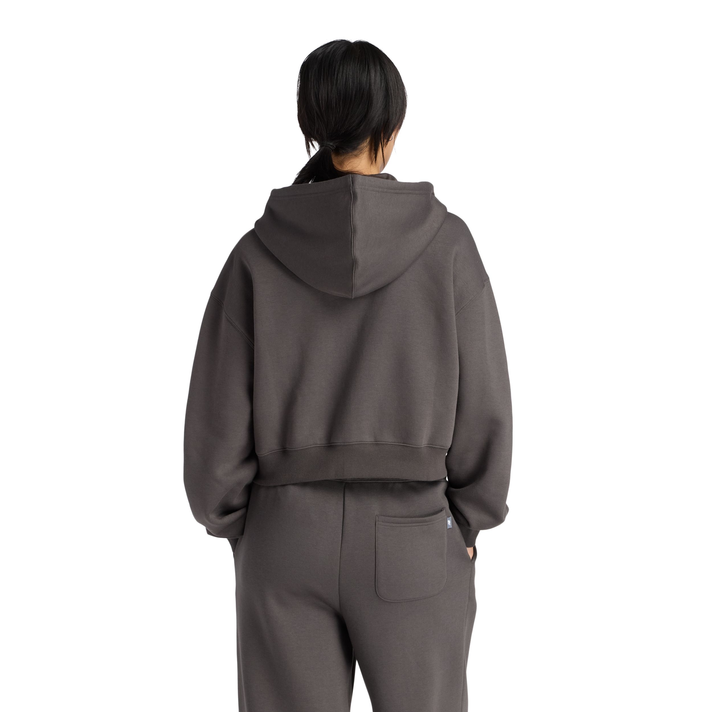 New Balance Women's Linear Heritage Fleece Full Zip Hoodie