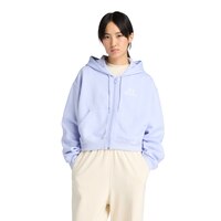 New Balance Women's Linear Heritage Fleece Full Zip Hoodie Front_Flat