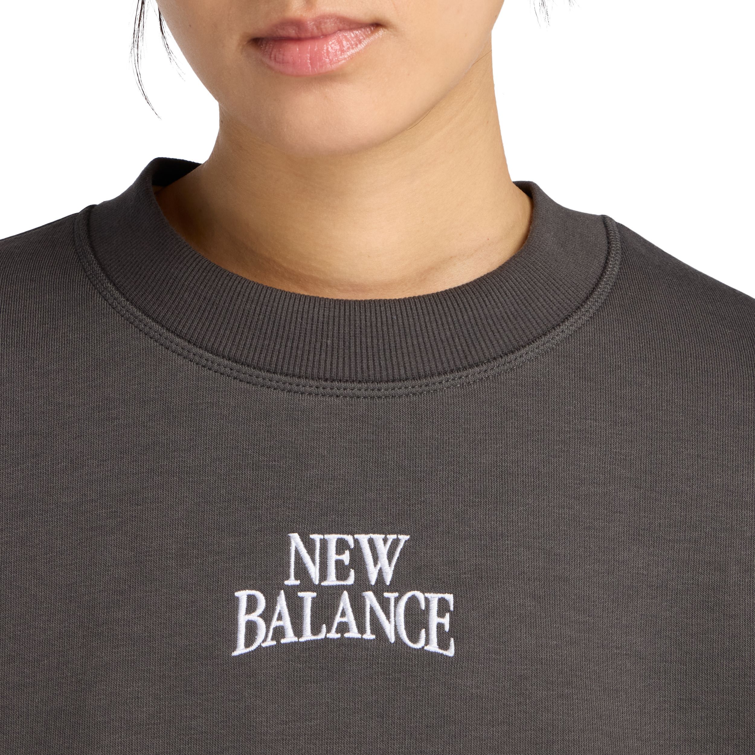 New Balance Women's Linear Heritage Fleece Sweatshirt